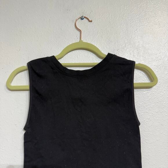 Intimately Free People Black Crop Muscle Top Sz S - Picture 6 of 9